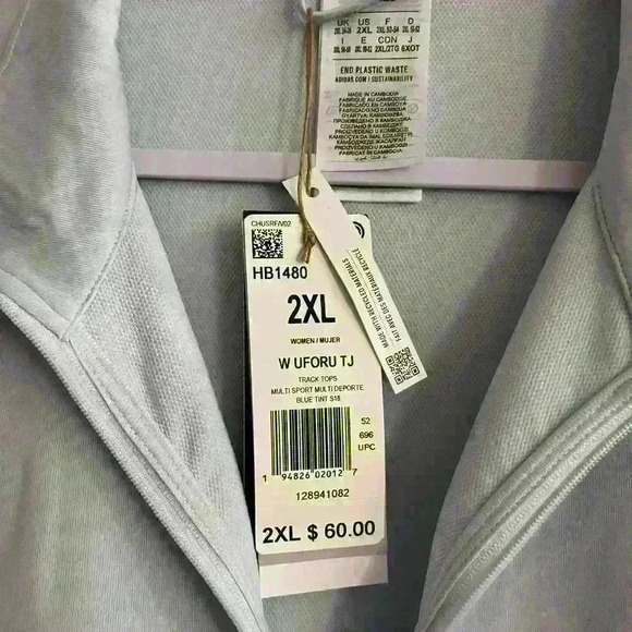 NWT Adidas Zip-up Fleece - Picture 6 of 6